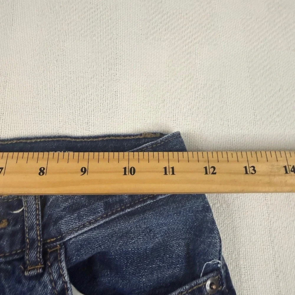 The Childrens Place Boys Slim Bootcut Jeans Dark Wash Blue Size 12 Slim